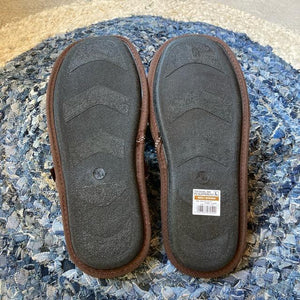 ワンタグレザールームシューズ　全2色　メンズスリッパ　ブラウン　ブラック　室内履き　PU SLIPPERS　dulton