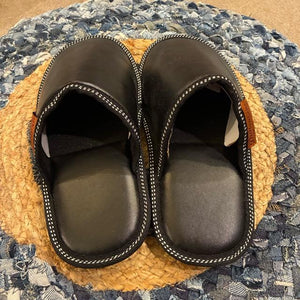 DULTON　ダルトン　ワンタグレザールームシューズ　全2色　PU SLIPPERS EV WOMEN/BROWN　レディース　スリッパ　ブラウン　ブラック　室内履き