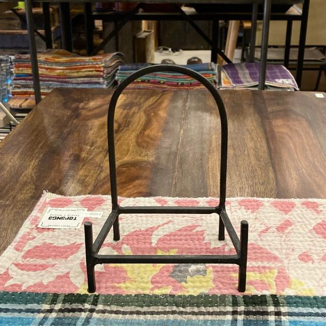 Indian Handmade Black Iron Arch Plate Stand S Stand Tabletop Simple Antique Shop Easel Dish Stand