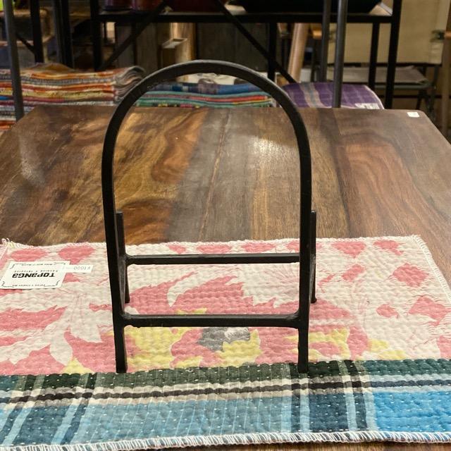 Indian Handmade Black Iron Arch Plate Stand S Stand Tabletop Simple Antique Shop Easel Dish Stand