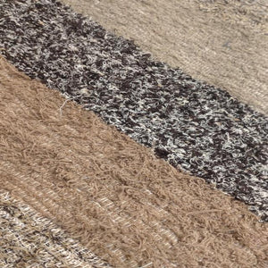 スペイン　ハラパラグマット　B　ベージュ　ブラウン　120×160cm　1.5畳分　6畳　フロアマット　二人掛けソファ　手織り　リサイクルファブリック　コットン