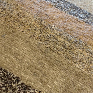 スペイン　ハラパラグマット　B　ベージュ　ブラウン　120×160cm　1.5畳分　6畳　フロアマット　二人掛けソファ　手織り　リサイクルファブリック　コットン
