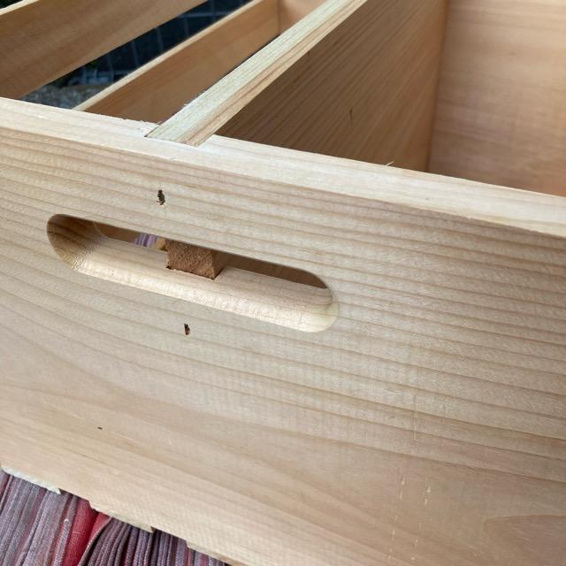 American Pine Wood Partition Container Box