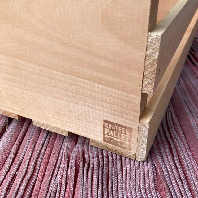 American Pine Wood Partition Container Box