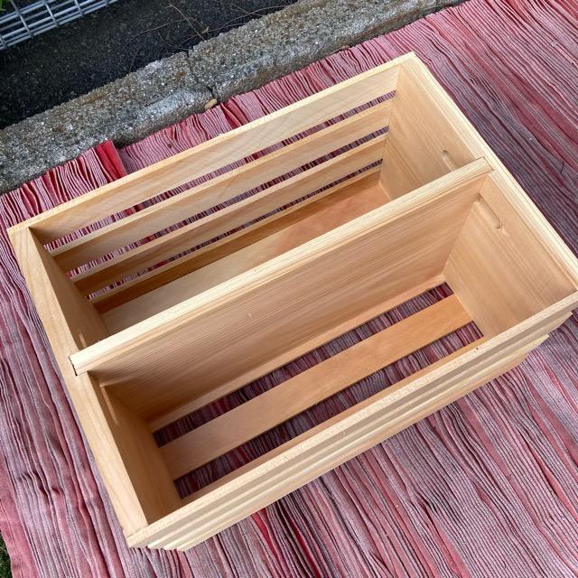 American Pine Wood Partition Container Box