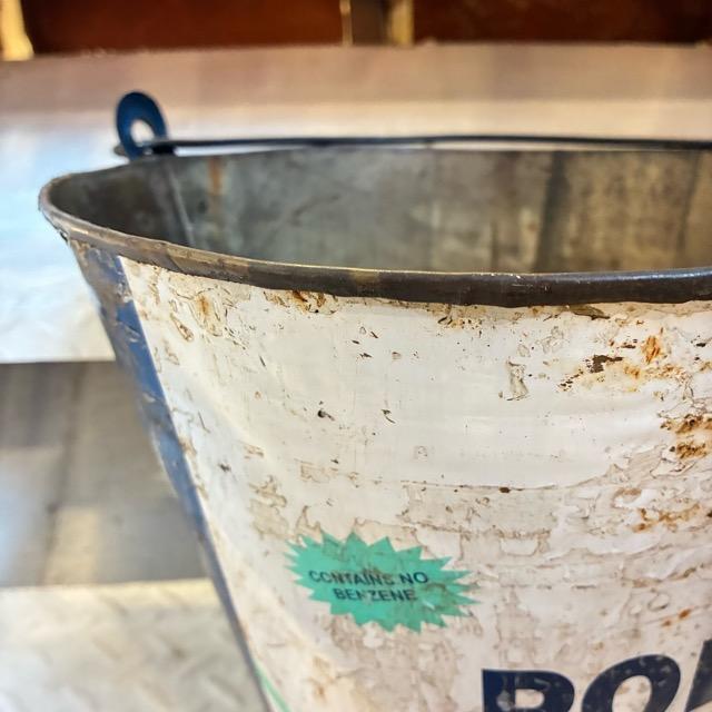インド　リサイクルアイアンバスケット　L　RECYCLED BUCKET　アイアン製バケツ　ガーデニング　ゴミ箱　鉢カバー　アソート　プランターカバー　