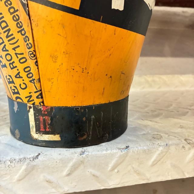 インド　リサイクルアイアンバスケット　Ｓ　RECYCLED BUCKET　アイアン製バケツ　ガーデニング　ゴミ箱　鉢カバー　アソート　プランターカバー　