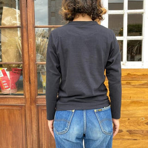 homspun 　ホームスパン　天竺長袖Tシャツ　全6色　サラシ　チャコール　イエロー　ブルー　グリーン　ブラック　コットン　綿　日本製　インナー　ホワイト