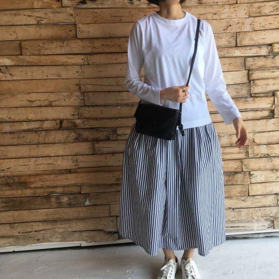 homspun 　ホームスパン　天竺長袖Tシャツ　全6色　サラシ　チャコール　イエロー　ブルー　グリーン　ブラック　コットン　綿　日本製　インナー　ホワイト