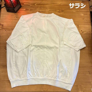 homspun 　ホームスパン　30/1天竺　クルーネックプルオーバー　全3色　サラシ　イエロー　ブラック　カットソー　定番　ベーシック　インナー　半袖　日本製