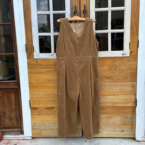 ICHI Corduroy Overalls, Camel, Brown, Fall/Winter Overalls, Jumpsuit, Pants