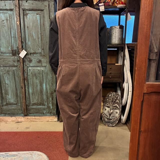ICHI　イチ　コーデュロイサロペット　チョコ　オーバーオール　秋冬　ブラウン　サロペットパンツ　オールインワン