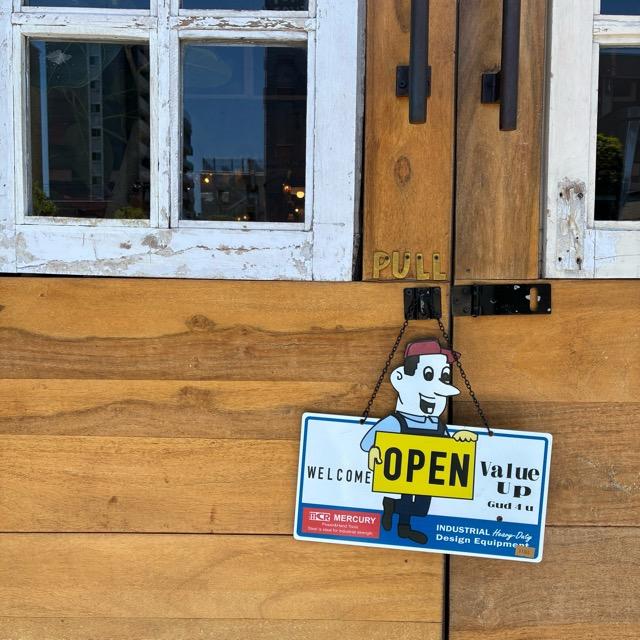 MERCURY　マーキュリー　OPEN/CLOSE　サイン　Mr.T　全4種類　サインボード　オープンクローズ　店舗　看板　ティンサイン　メール便