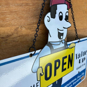 MERCURY　マーキュリー　OPEN/CLOSE　サイン　Mr.T　全4種類　サインボード　オープンクローズ　店舗　看板　ティンサイン　メール便