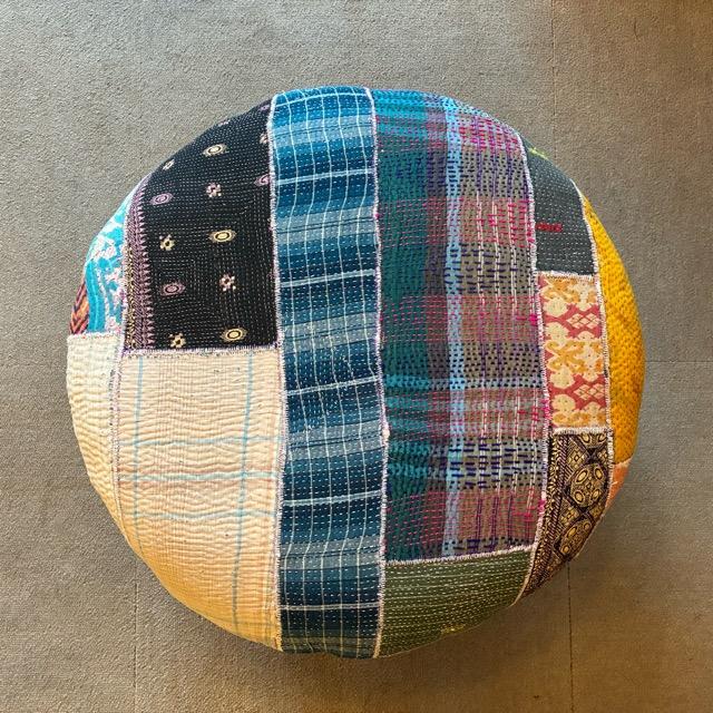 India Lalli Quilt Patchwork Stool A