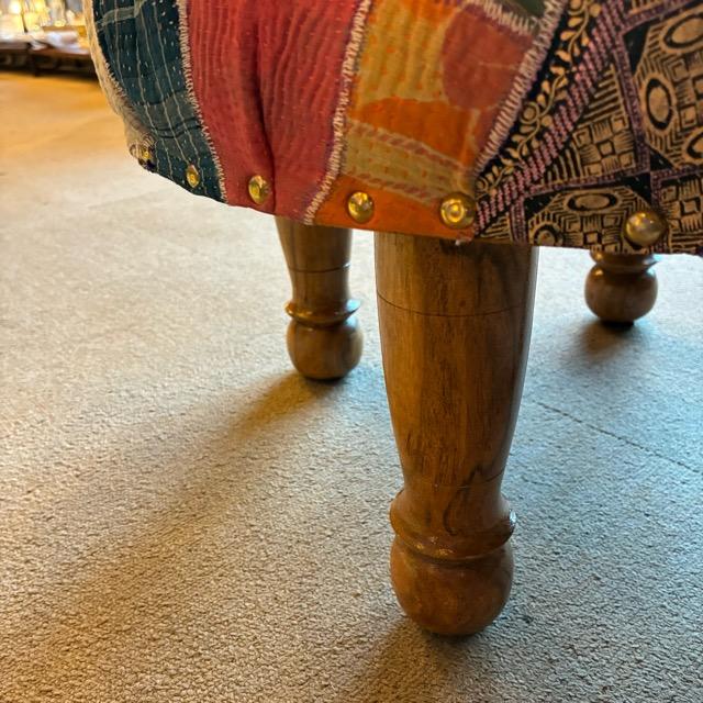 India Lalli Quilt Patchwork Stool A
