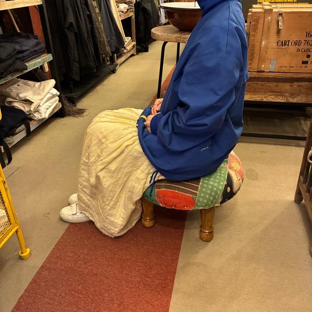 India Lalli Quilt Patchwork Stool A