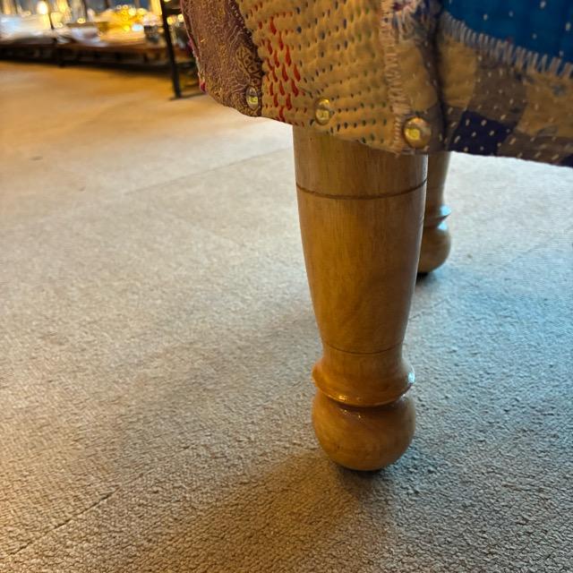 India Lalli Quilt Patchwork Stool B