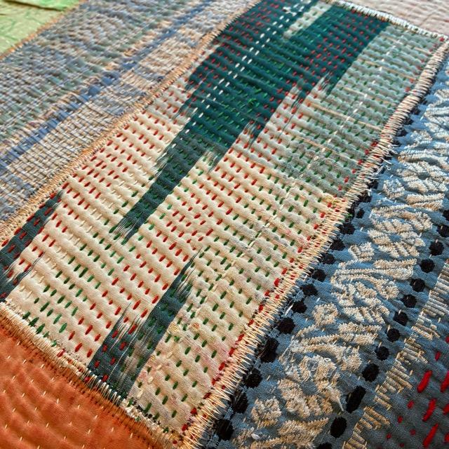 India Lalli Quilt Patchwork Stool B