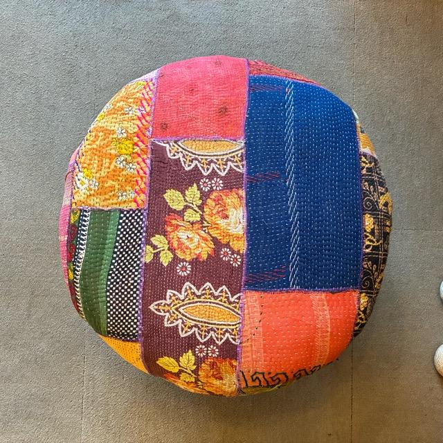 India Lalli Quilt Patchwork Stool C