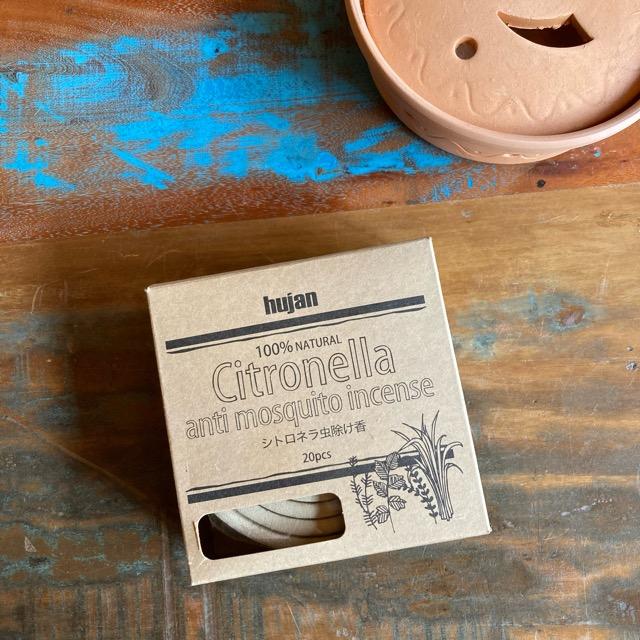 タイ　シトロネラ虫よけ香　20巻入り　蚊取り線香　虫よけ剤　防虫　アウトドア　蚊やり　ハエ　ノミ　ダニ