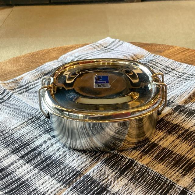 Indian Stainless Steel Square Lunch Box Simple Asian Ethnic Lunch Box