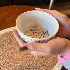 ベトナム　バッチャン焼　茶碗　ボウル　11cm　全2色　キイロ　アカ　イエロー　レッド　スープボウル　飯椀　中鉢　ベトナム料理　中華料理　タイ料理　