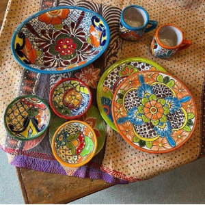 メキシコ　グアナファト焼　ミニボウル　オレンジ　小鉢　ヨーグルト　フルーツボウル　小皿　おつまみ　豆皿