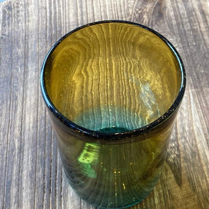 メキシコ　グラデーショングラス　全２色　ブラウン　ブルー　タンブラー　コップ　フラワーベース　花瓶　ジュースグラス