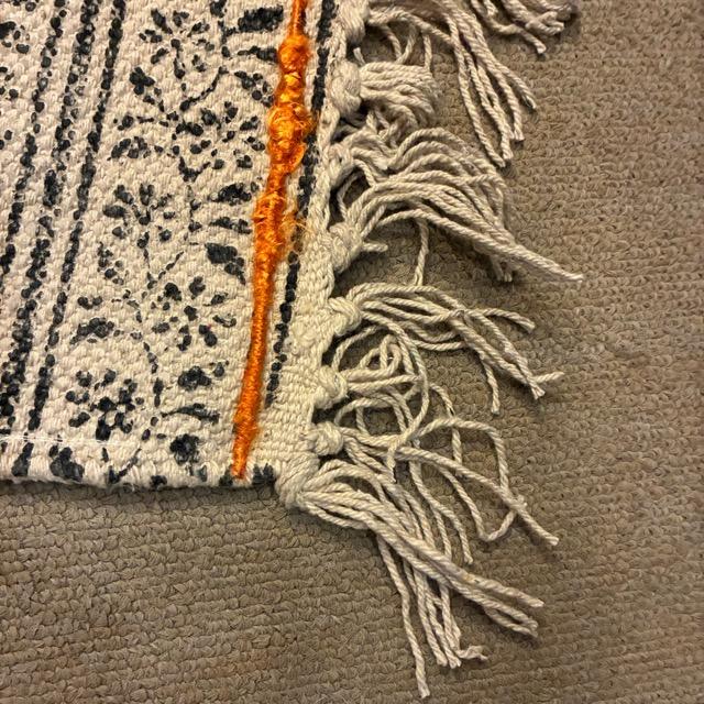 India GHAR Fabric rugmat 45×75cm 2type Multi Rainbow