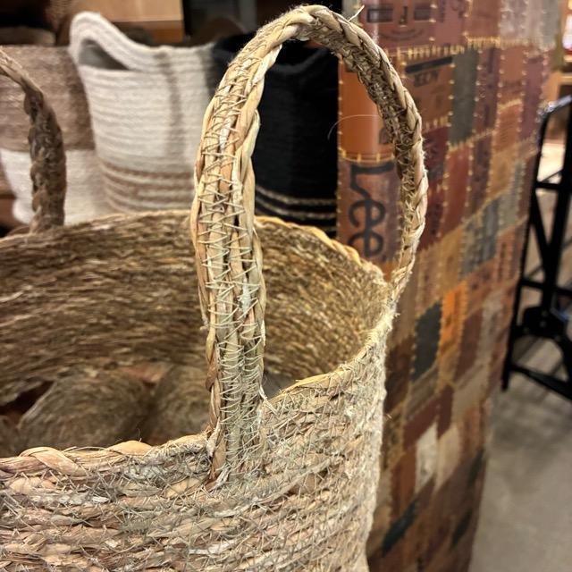 Bangladesh　Cylinder sea glass basket