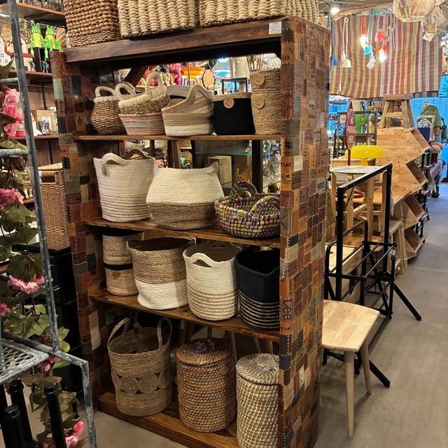 Bangladesh　 Square jute seagrass basket L
