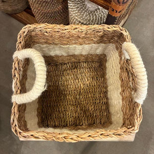Bangladesh　 Square jute seagrass basket M