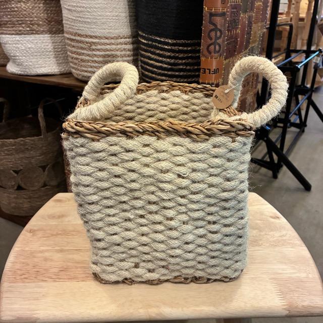 Bangladesh　 Square jute seagrass basket S