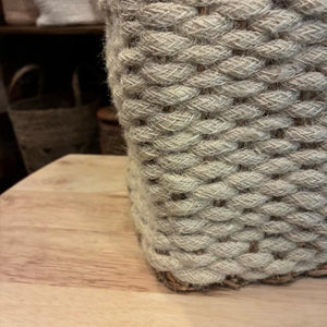 Bangladesh　 Square jute seagrass basket S