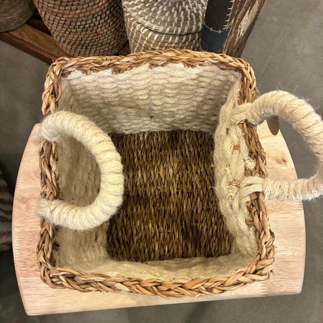 Bangladesh　 Square jute seagrass basket S