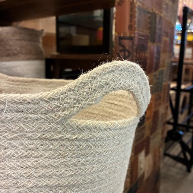 Bangladesh Conical Jute Basket with handle 2color