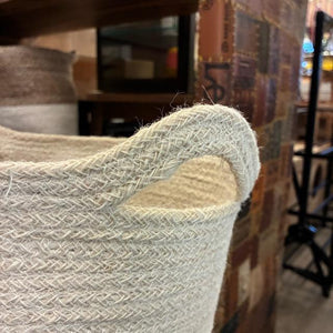 Bangladesh Conical Jute Basket with handle 2color