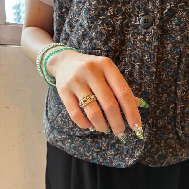 TOPANGA Jewelry 　エンシェントチベットシルバーリング　マントラ　ローズ　13号　16号　指輪　アクセサリー　ジュエリー　プレゼント　チベットシルバー