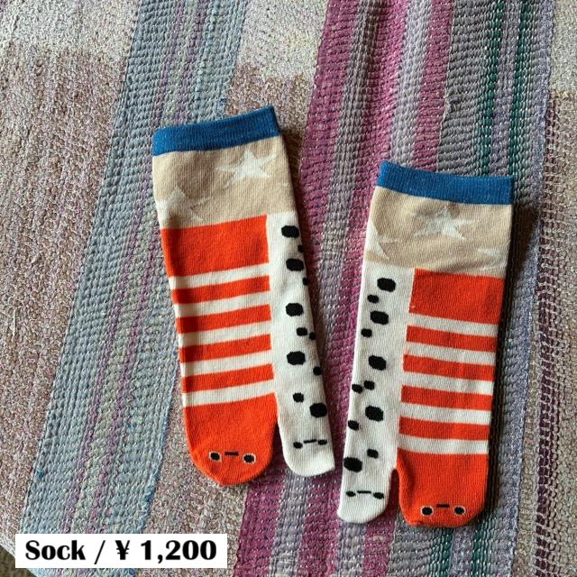 TOPANGA SOCKS Lady's Friends of the Sea Socks Spotted garden eel