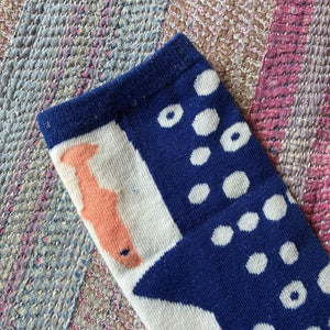 TOPANGA SOCKS Lady's Friends of the Sea Socks Whale shark
