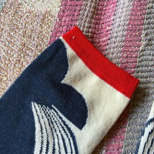 TOPANGA SOCKS Lady's Friends of the Sea Socks Whale