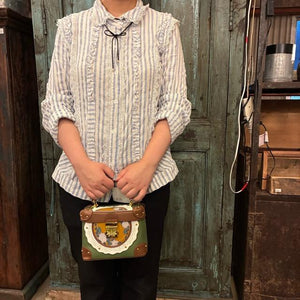 Topanga Accessory　ティータイムデコレーションバニティバッグ　ホワイト　レース　ファッション　バッグ　肩掛けバッグ　ショルダーバッグ　小物　レザー