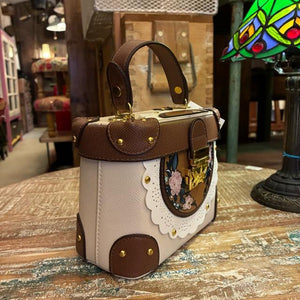 Topanga Accessory　ティータイムデコレーションバニティバッグ　ホワイト　レース　ファッション　バッグ　肩掛けバッグ　ショルダーバッグ　小物　レザー