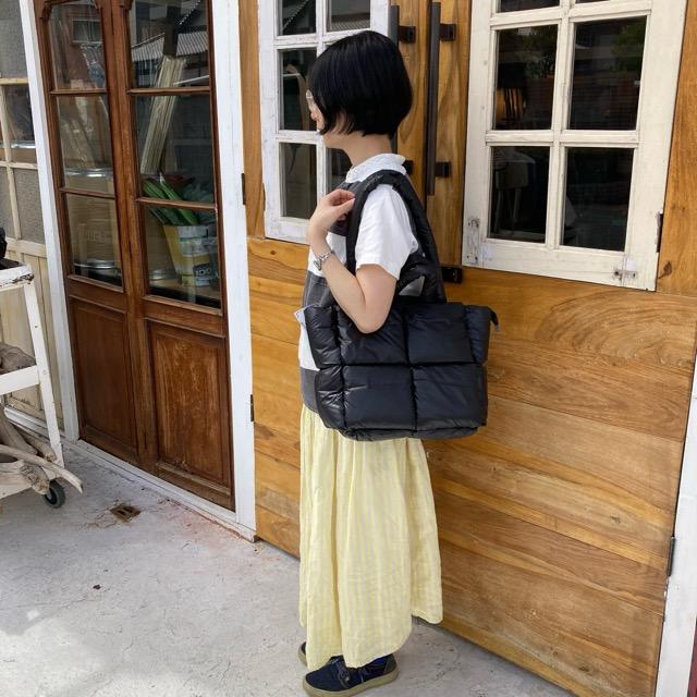 TOPANGA Accessory　キルティングクッショントートバッグ　ブラック　2wayバッグ　肩掛けバッグ　ショルダーバッグ　旅行バッグ