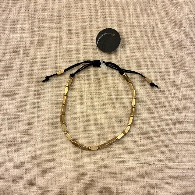 TOPANGA Jewelry　チベタンビーズコードブレスレット　ジオスレッド　ブラック　コッパー　シンプル　アクセサリー　ギフト　プレゼント　