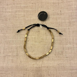 TOPANGA Jewelry　チベタンビーズコードブレスレット　ジオスレッド　ブラック　コッパー　シンプル　アクセサリー　ギフト　プレゼント　