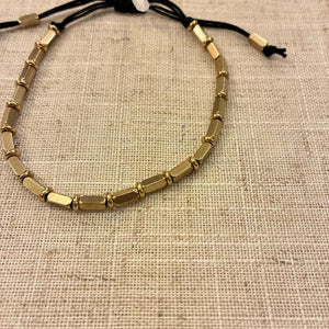 TOPANGA Jewelry　チベタンビーズコードブレスレット　ジオスレッド　ブラック　コッパー　シンプル　アクセサリー　ギフト　プレゼント　