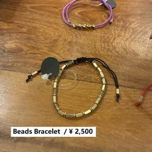 TOPANGA Jewelry　チベタンビーズコードブレスレット　ジオスレッド　ブラック　コッパー　シンプル　アクセサリー　ギフト　プレゼント　