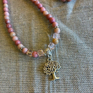TOPANGA Jewelry　MARAブレスレット　ロードナイト　生命の木　ロングネックレス　数珠　瞑想　ヨガ　ラップブレス　天然石　108個　マーラ